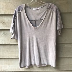 Project Social T On My Mind Mixed V-Neck